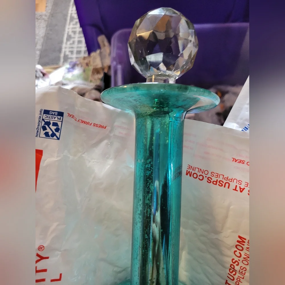Large glass poison bottle beautiful bottle decoration